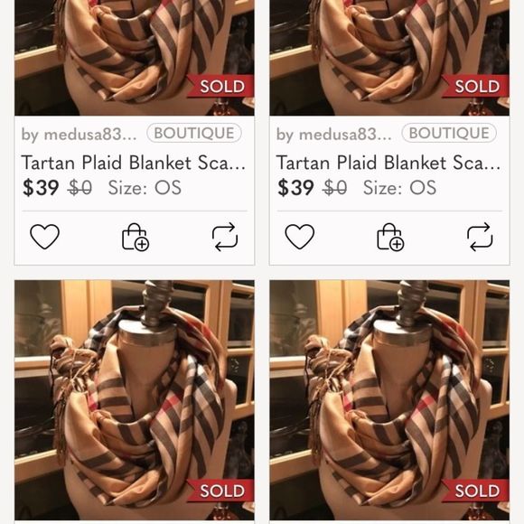 NEW COLORS Tartan Plaid Blanket Scarf - Picture 4 of 11